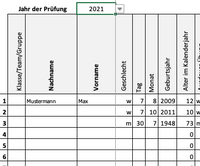 Deutsches Sportabzeichen ganz einfach! DSA 2021 zur leichteren Auswertung des Deutschen Sportabzeichen vom Deutschen Olympischen Bund