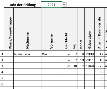 Deutsches Sportabzeichen ganz einfach! DSA 2021 zur leichteren Auswertung des Deutschen Sportabzeichen vom Deutschen Olympischen Bund